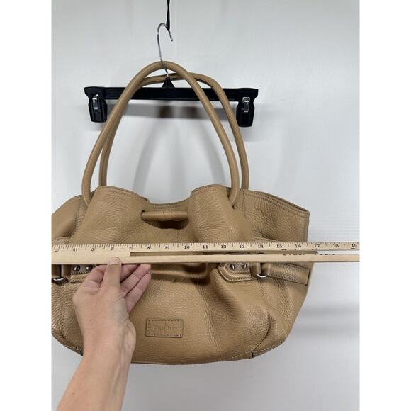 Cole Haan Village Classics Tote Beige Pebbled Leather Shoulder Bag Large READ - Picture 8 of 13